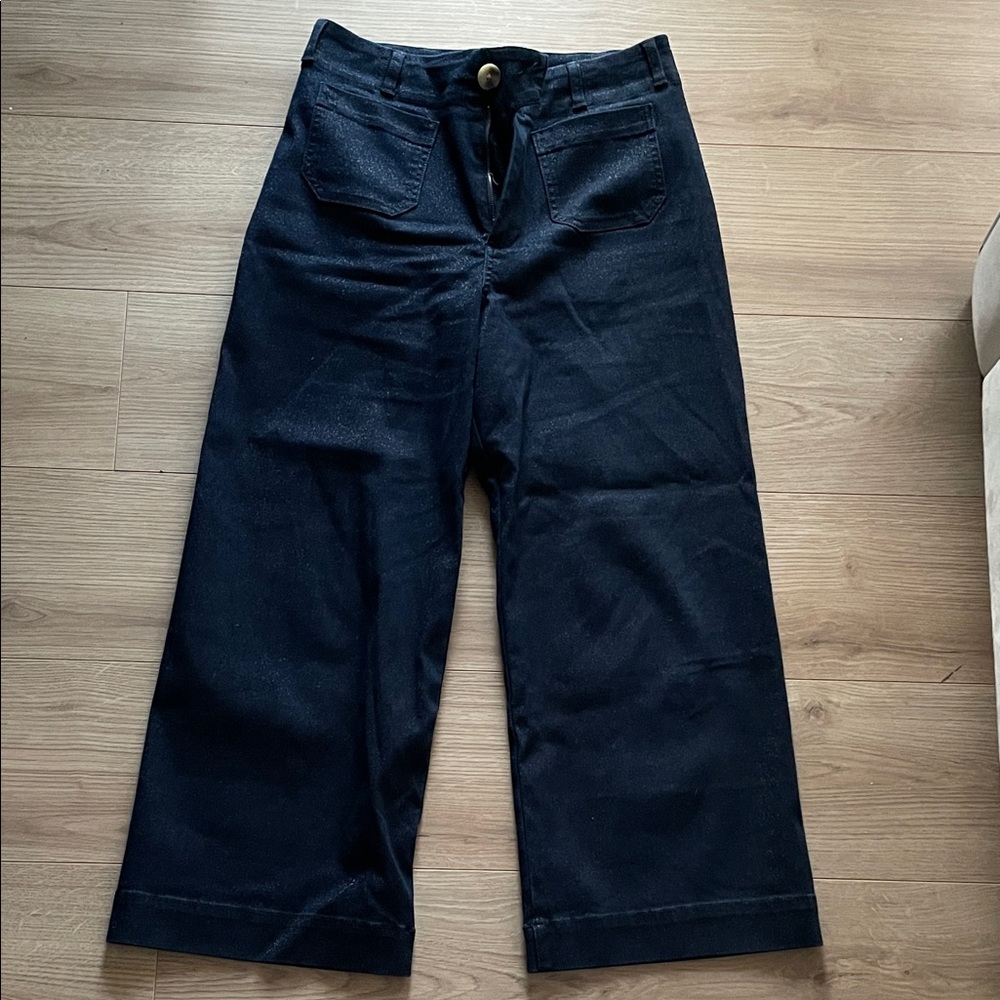 MAEVE Colette cropped shimmer jean